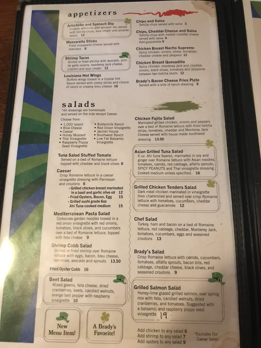 Brady's Menu - Image 2