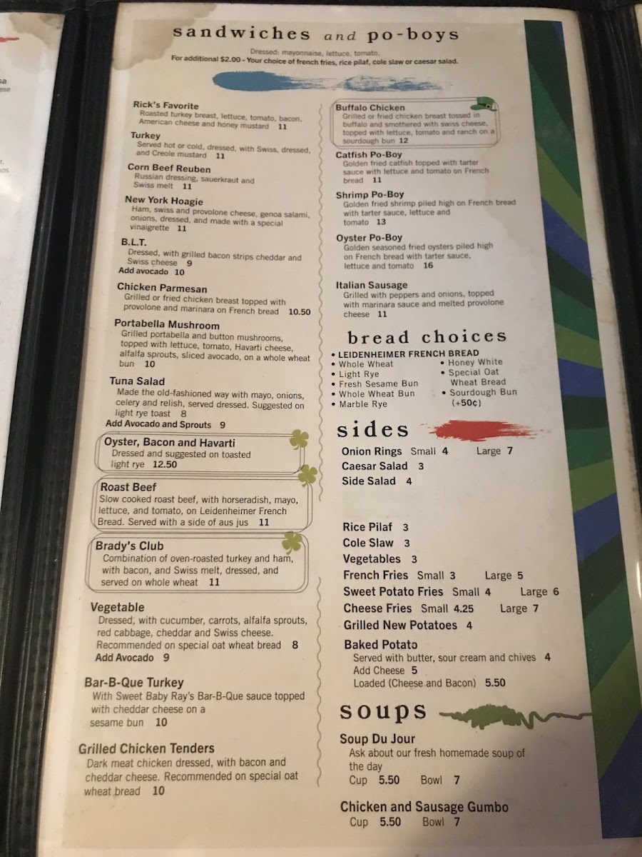 Brady's Menu - Image 4