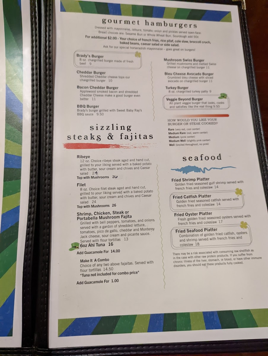 Brady's Menu - Image 6
